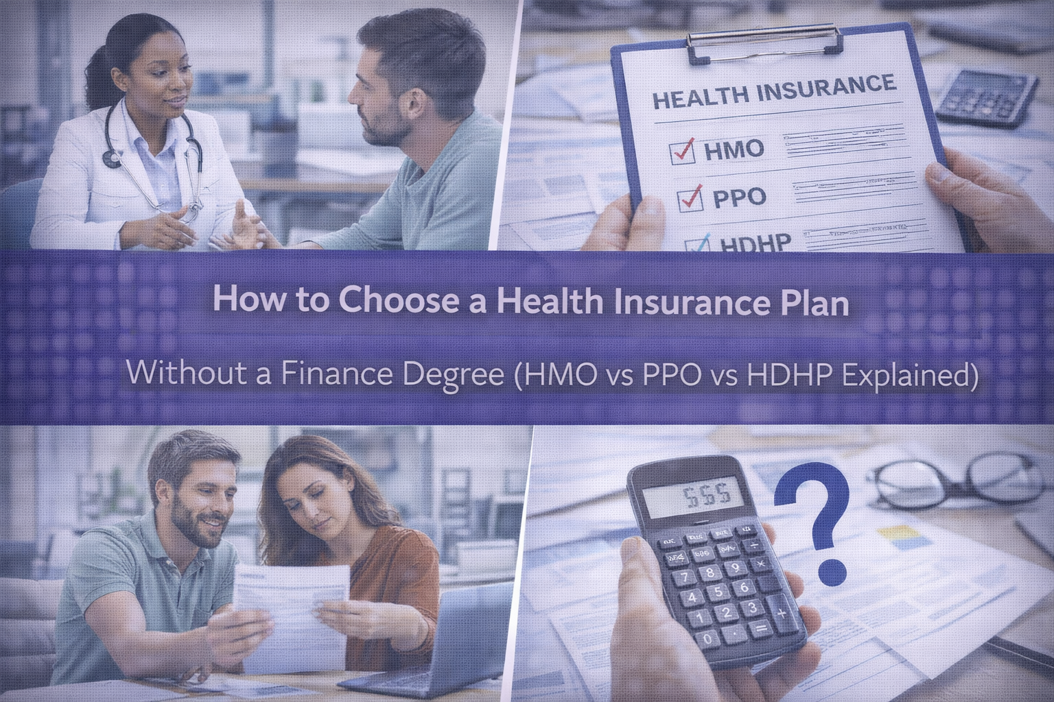 How to Choose a Health Insurance Plan Without a Finance Degree (HMO vs PPO vs HDHP Explained)
