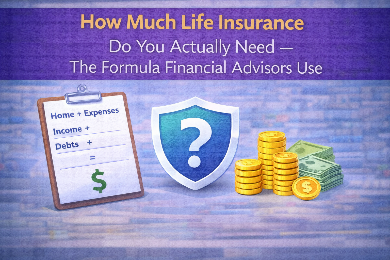 How Much Life Insurance Do You Actually Need — The Formula Financial Advisors Use