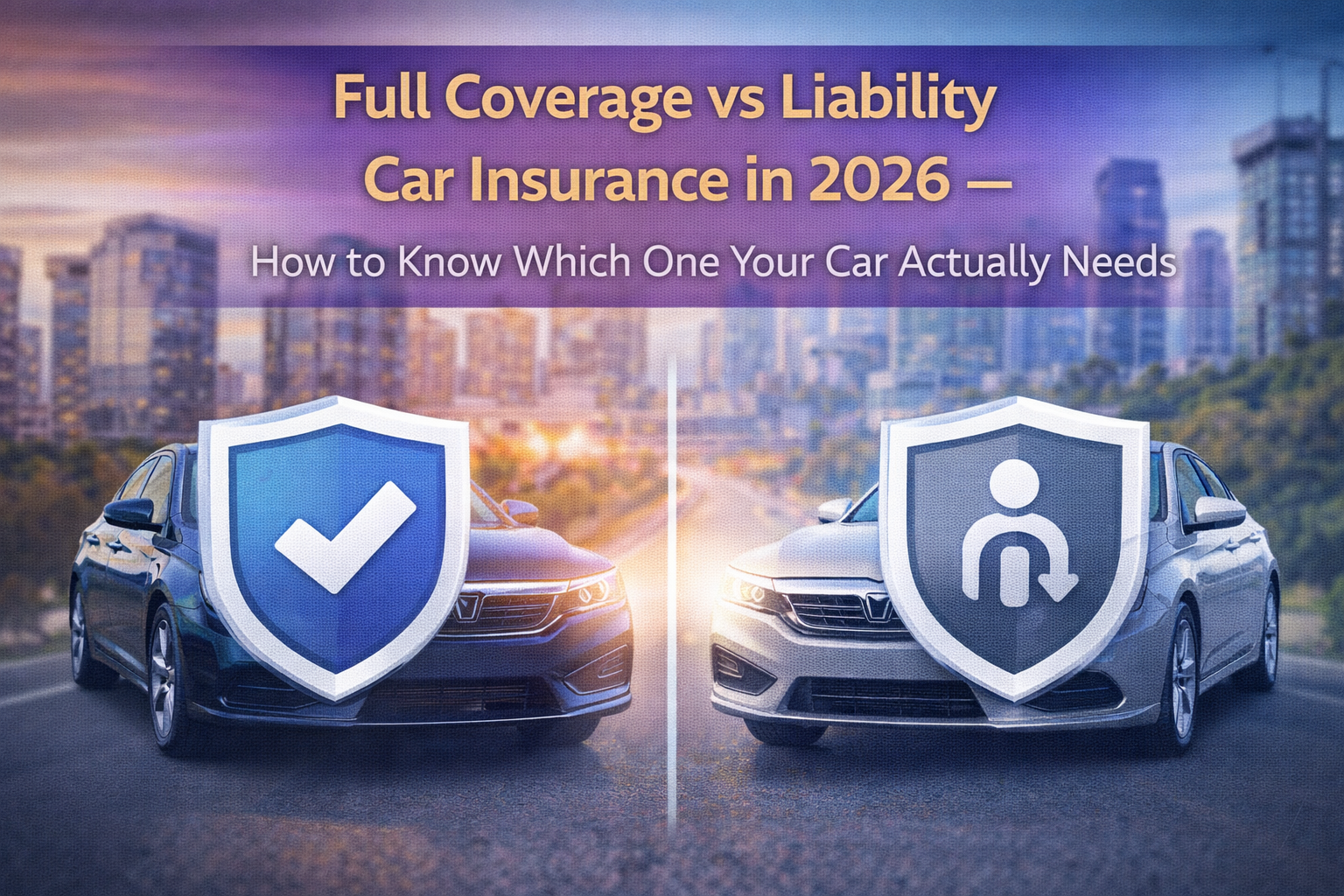 Full Coverage vs Liability Car Insurance in 2026 — How to Know Which One Your Car Actually Needs